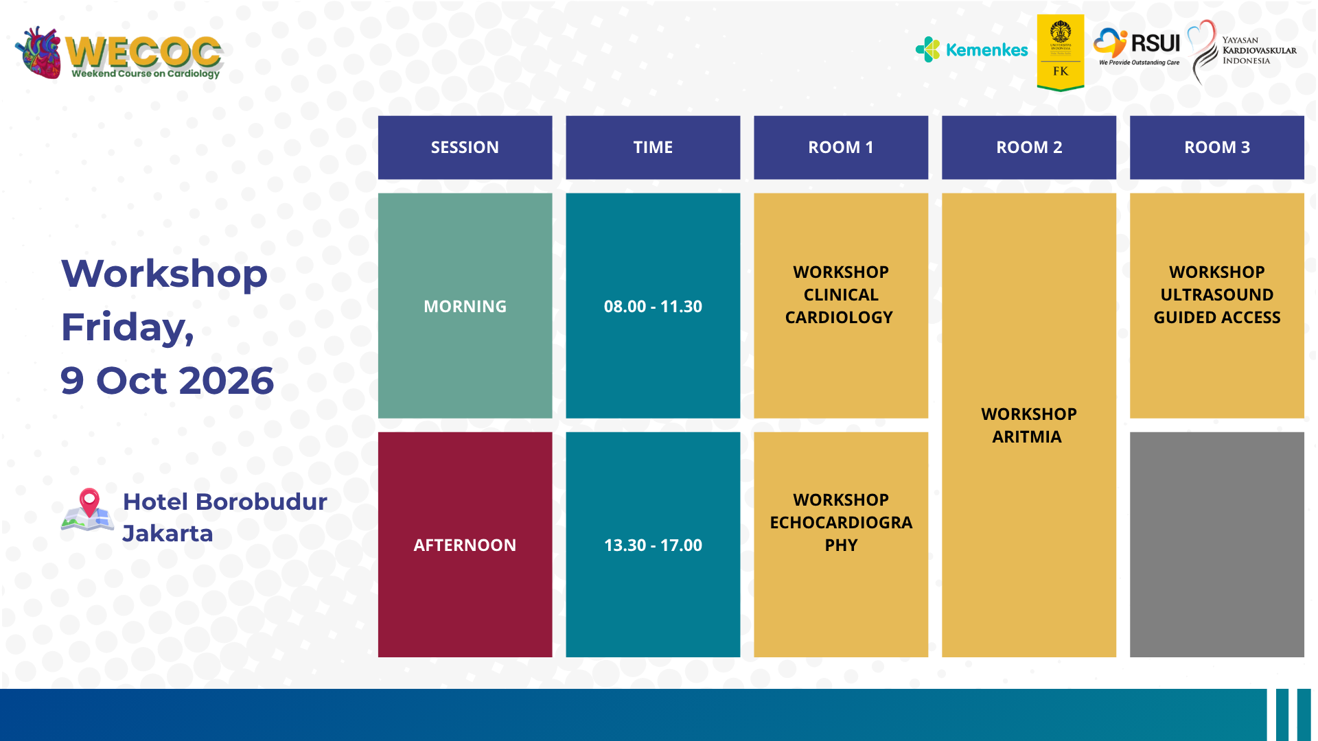 Workshop 9 Oct 2026