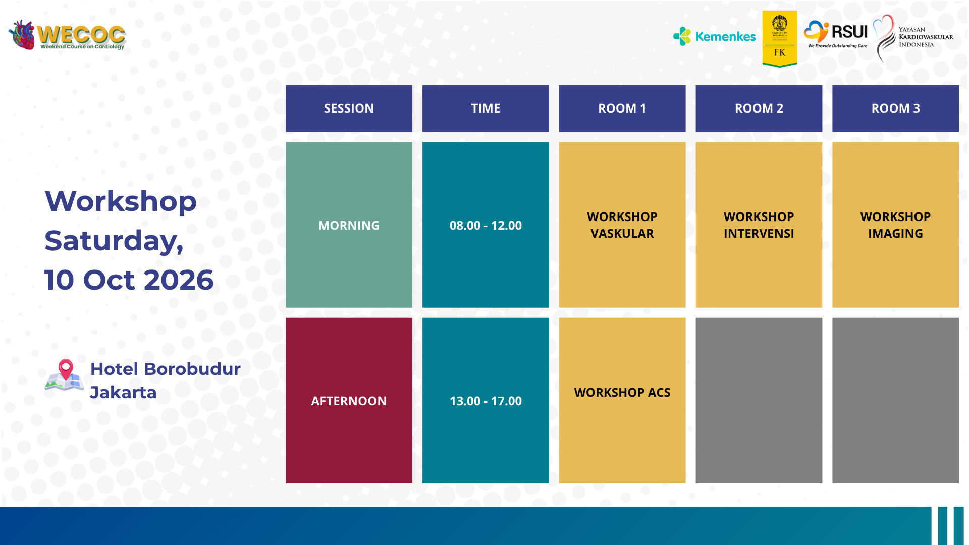 Workshop 10 Oct 2026