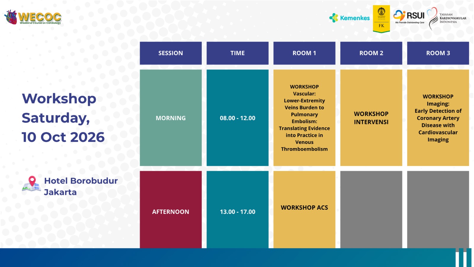 Workshop 10 Oct 2026